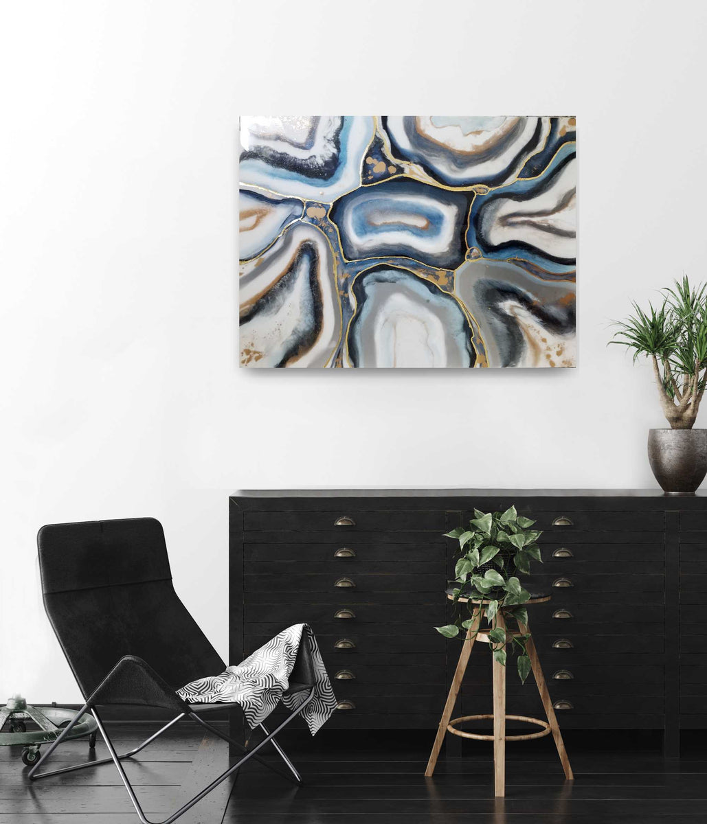 Navy and Gold – Coastal Colors Art Co.
